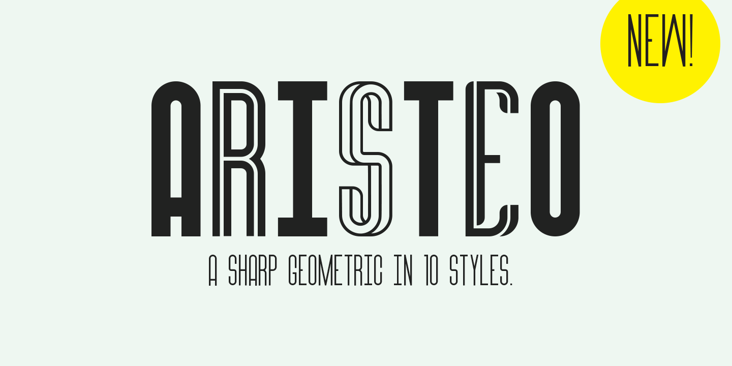 Пример шрифта Aristeo